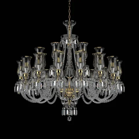 Candelabru Cristale, lux, Bohemia, E14, EL0106782403T, Crystal