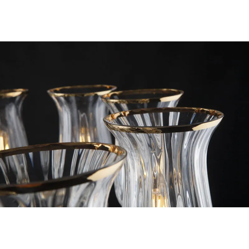 Candelabru Cristale, lux, Bohemia, E14, EL0106786+6+603T, Crystal