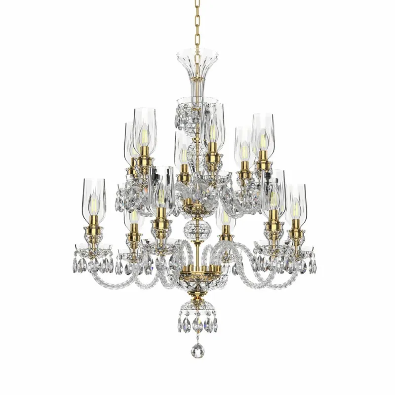 Candelabru Cristale, lux, Bohemia, E14, EL0106786+602AB3T, Crystal