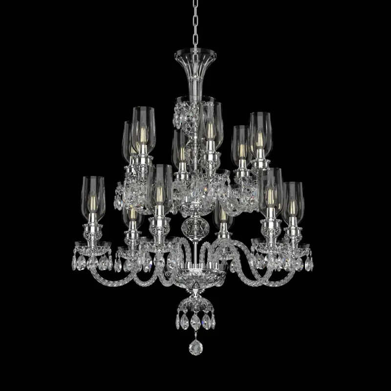 Candelabru Cristale, lux, Bohemia, E14, EL0106786+602AB3T, Crystal