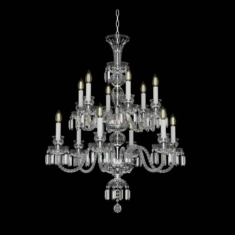 Candelabru Cristale, lux, Bohemia, E14, EL0106786+603, Crystal