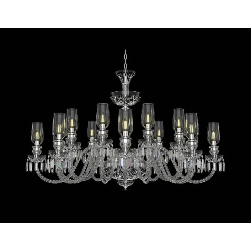 Candelabru Cristale, lux, Bohemia, E14, EL0106789+903AB3T, Crystal