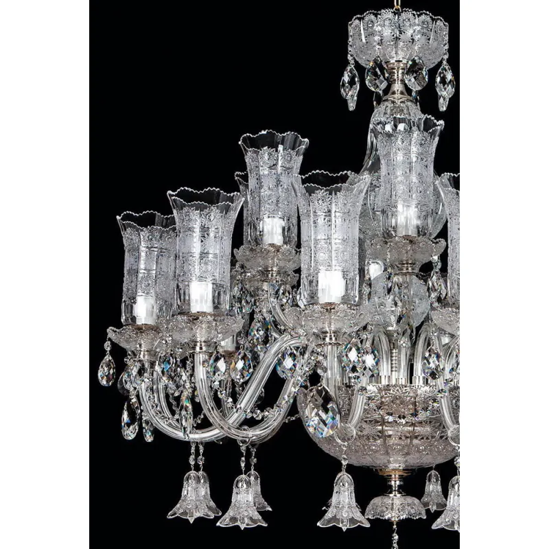 Candelabru Cristale, Lux, Bohemia, E14, EL01068118301TB, Crystal