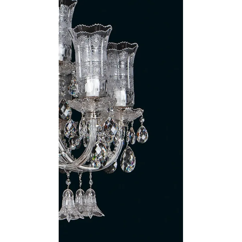 Candelabru Cristale, Lux, Bohemia, E14, EL01068118301TB, Crystal