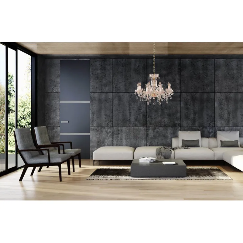 Candelabru Cristale, Bohemia, E14, EL010681801, Crystal