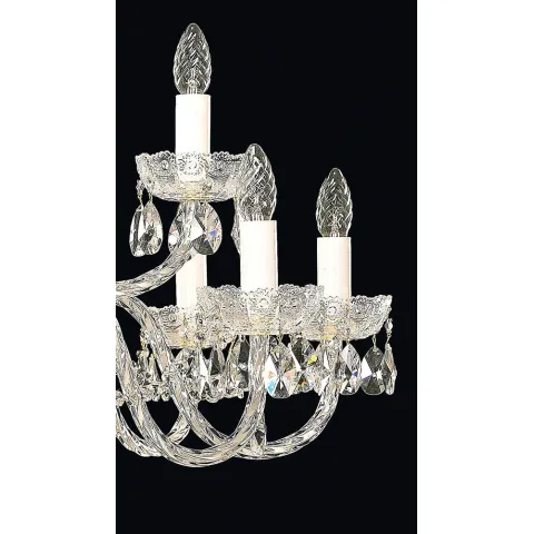 Candelabru Cristale, Sticla, Bohemia, E14, EL0106841202, Crystal