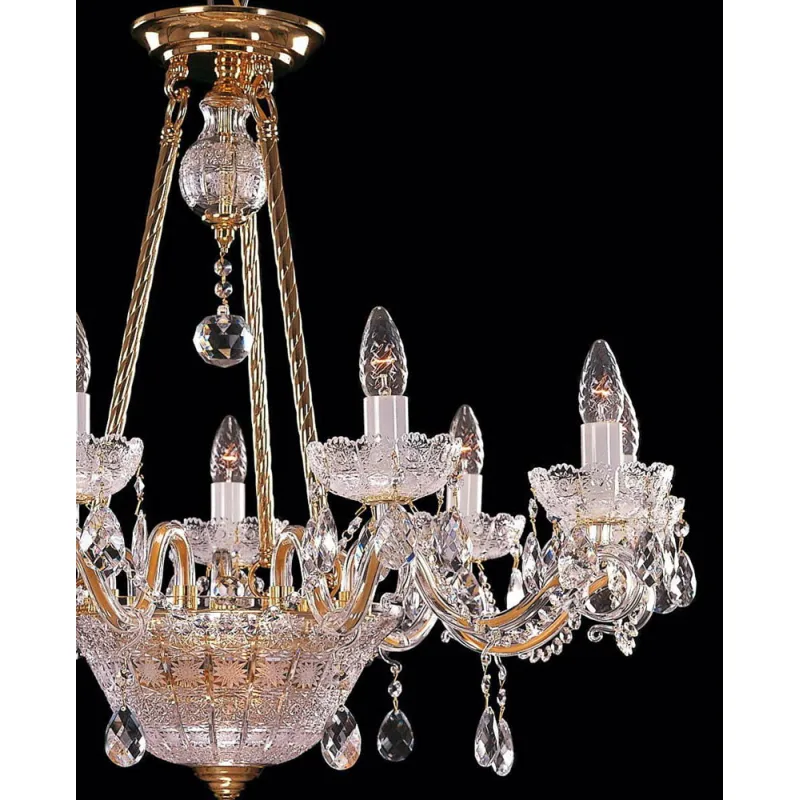 Candelabru Cristale, lux, Bohemia, E14, EL0106851101, Crystal