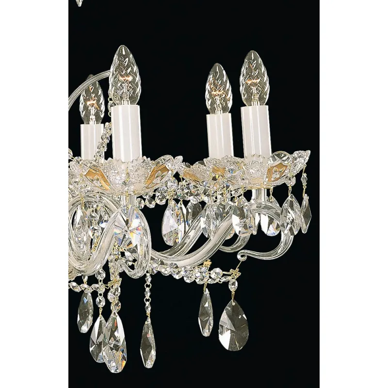 Candelabru Cristale, Sticla, Bohemia, E14, EL010687802, Crystal