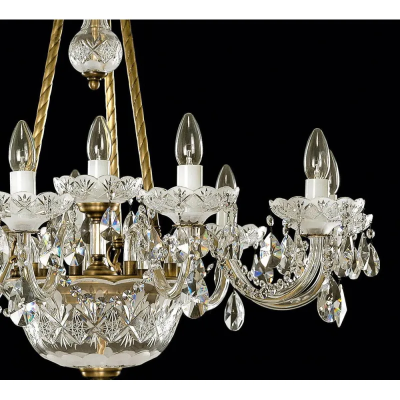 Candelabru Cristale, Clasic cut glass, Bohemia, E14, EL0106891202PT, Crystal