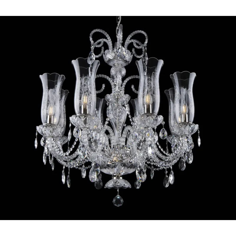 Candelabru Cristale, Bohemia, E14, EL0106898+301TPB, Crystal
