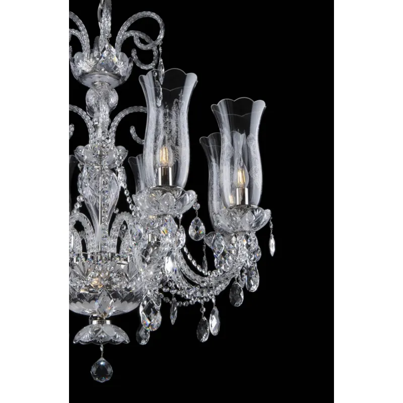 Candelabru Cristale, Bohemia, E14, EL0106898+301TPB, Crystal