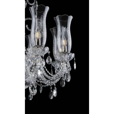 Candelabru Cristale, Bohemia, E14, EL0106898+301TPB, Crystal