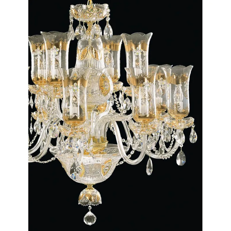 Candelabru Cristale, Lux, Bohemia, E14, EL0106901202t, Crystal