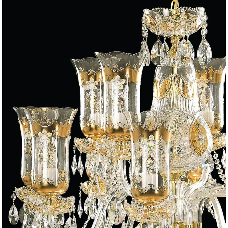 Candelabru Cristale, Lux, Bohemia, E14, EL0106901202t, Crystal