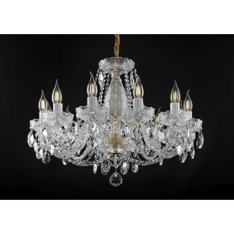 Candelabru Cristale, Sticla, Bohemia, E14, EL0106921201, Crystal