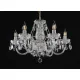 Candelabru Cristale, Sticla, Bohemia, E14, EL010692601, Crystal