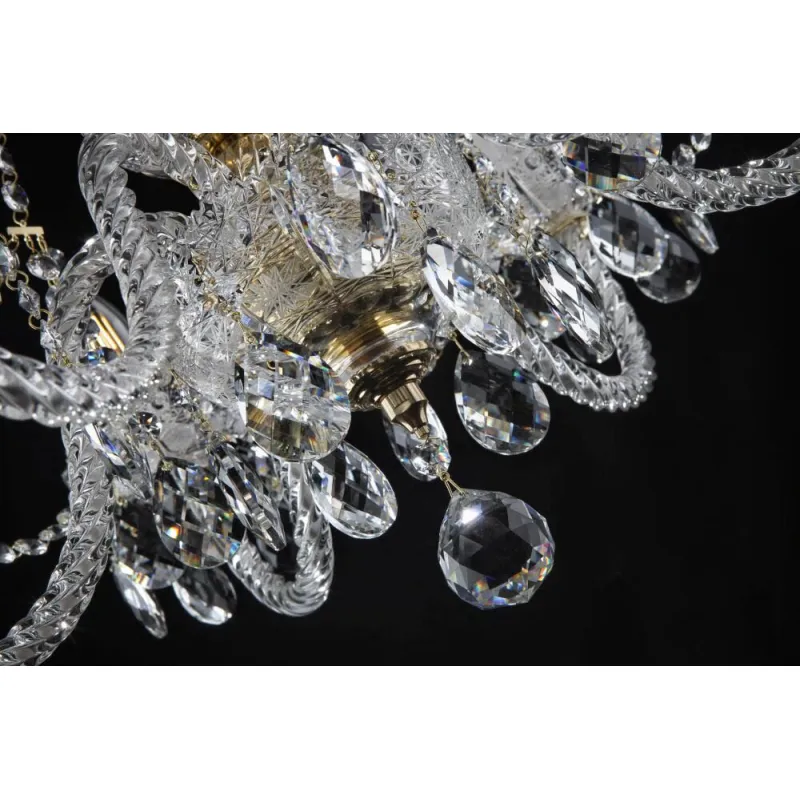 Candelabru Cristale, Sticla, Bohemia, E14, EL010692601, Crystal