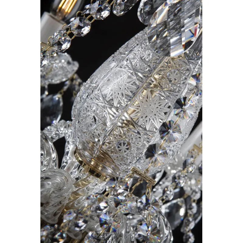 Candelabru Cristale, Sticla, Bohemia, E14, EL010692601, Crystal