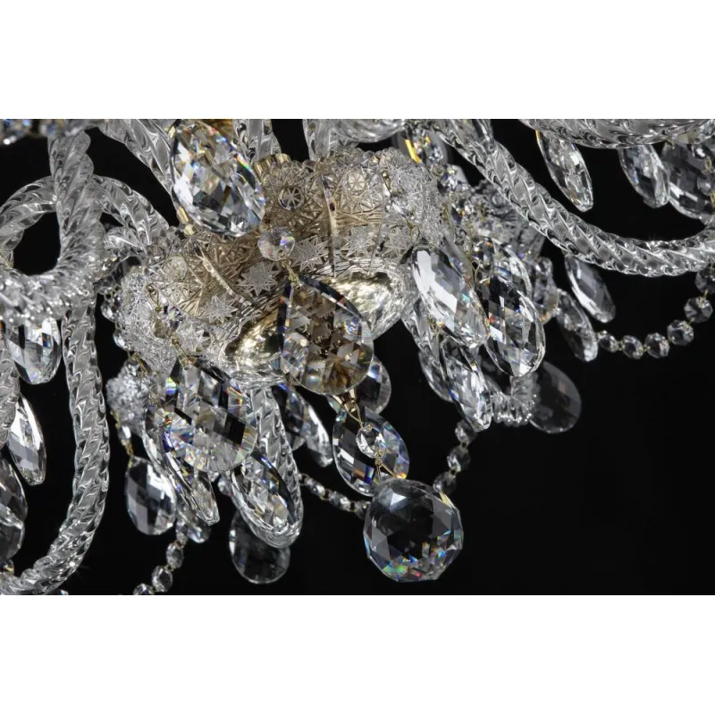 Candelabru Cristale, Sticla, Bohemia, E14, EL010692801, Crystal