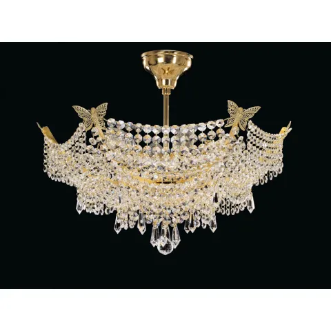 Candelabru Cristale, Brilliant Nickel, Bohemia, E14, EL010702605, Crystal