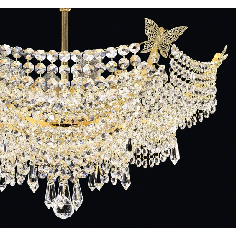 Candelabru Cristale, Brilliant Nickel, Bohemia, E14, EL010702605, Crystal