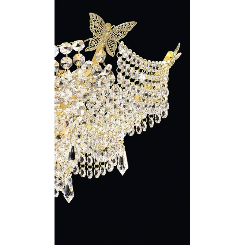 Candelabru Cristale, Brilliant Nickel, Bohemia, E14, EL010702605, Crystal