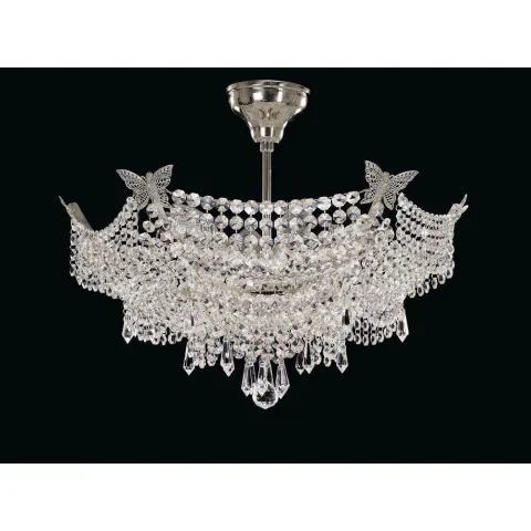 Candelabru Cristale, Brilliant Nickel, Bohemia, E14, EL010702605, Crystal