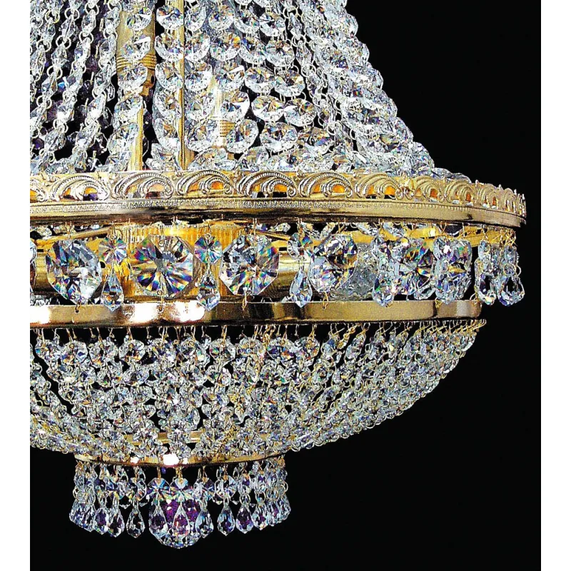 Plafoniera Cristale, Pear PT, Bohemia, E14, EL010740905, Crystal