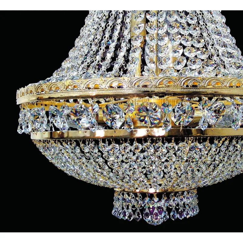 Plafoniera Cristale, Pear PT, Bohemia, E14, EL010740905, Crystal