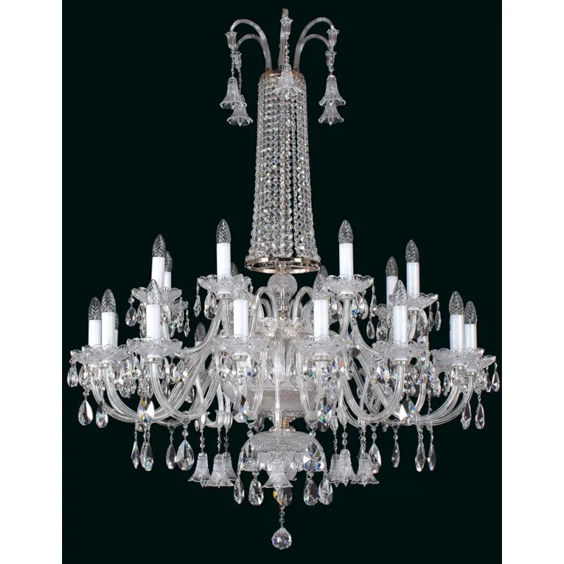 Candelabru Cristale, large, Bohemia, E14, EL01074416+802, Crystal