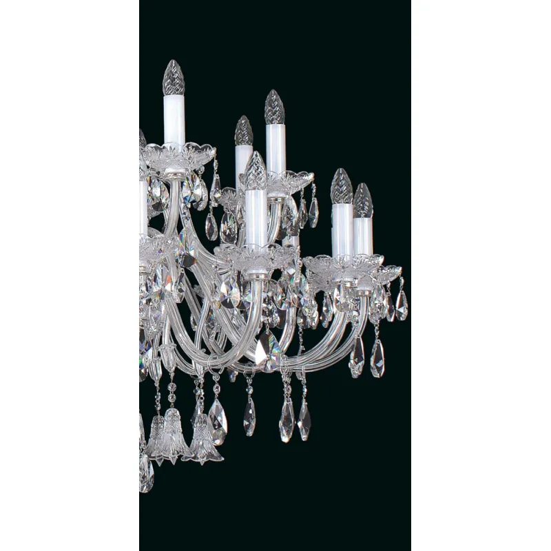 Candelabru Cristale, large, Bohemia, E14, EL01074416+802, Crystal