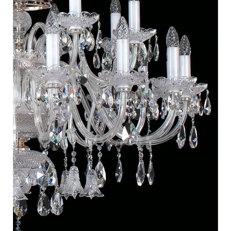 Candelabru Cristale, large, Bohemia, E14, EL01074416+802, Crystal