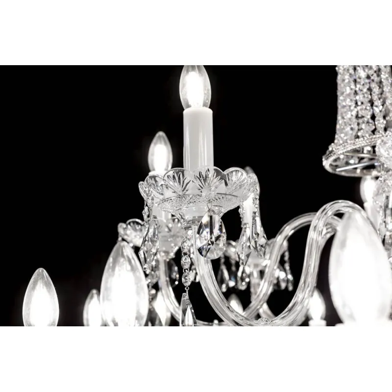 Candelabru Cristale, lux, Bohemia, E14, EL01074424+302, Crystal
