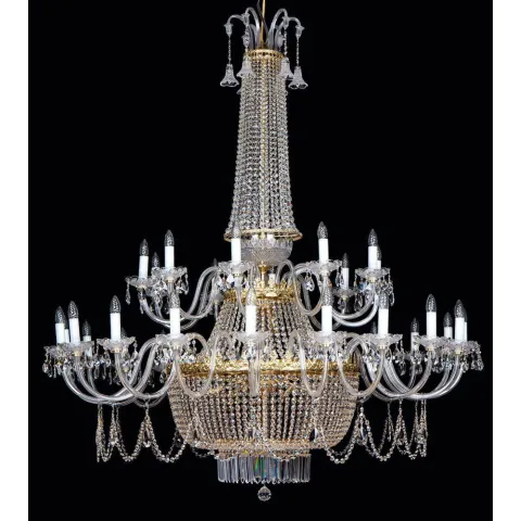 Candelabru Cristale, lux, Bohemia, E14, EL01074430+1002, Crystal