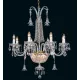 Candelabru Cristale, Sticla, Bohemia, E14, EL0107448+302, Crystal