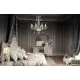 Candelabru Cristale, Sticla, Bohemia, E14, EL0107448+302, Crystal