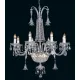 Candelabru Cristale, Sticla, Bohemia, E14, EL0107448+302, Crystal