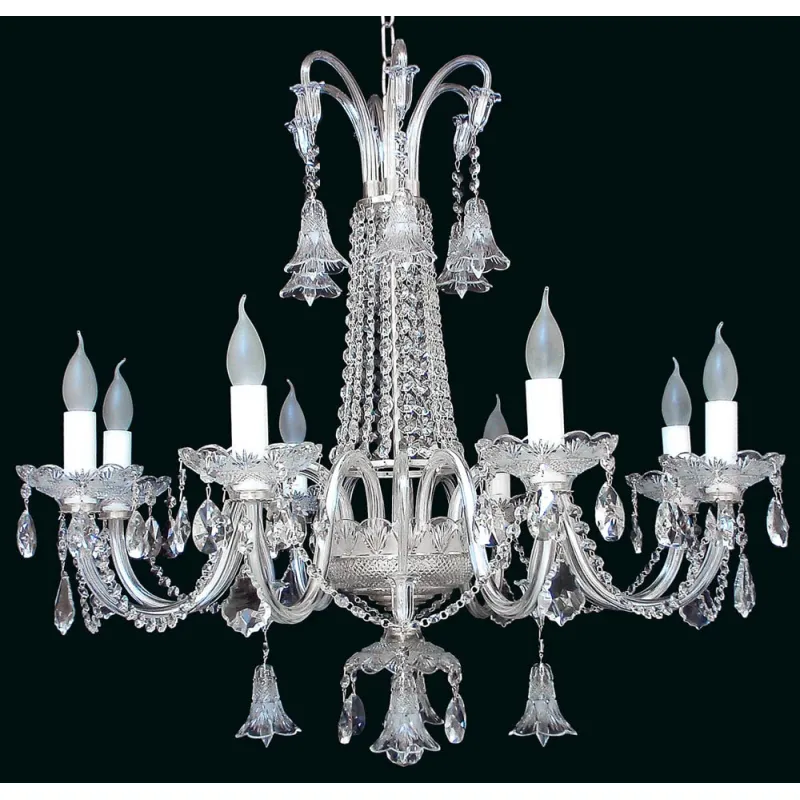 Candelabru Cristale, Sticla, Bohemia, E14, EL010744802, Crystal