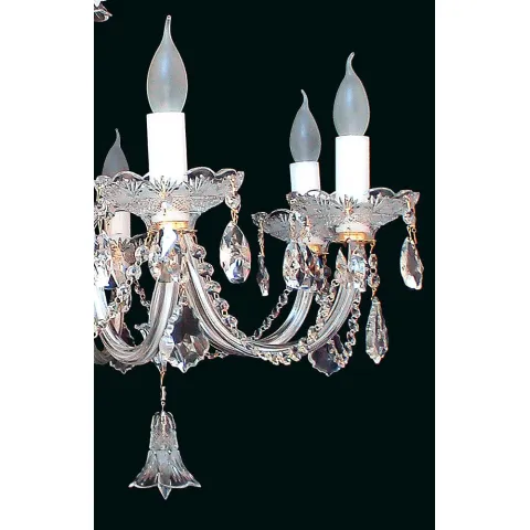 Candelabru Cristale, Sticla, Bohemia, E14, EL010744802, Crystal
