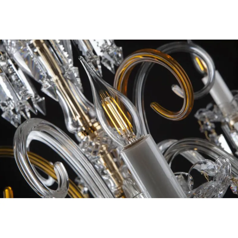 Candelabru Cristal, Bohemia, E14, EL01084212+6203, Crystal