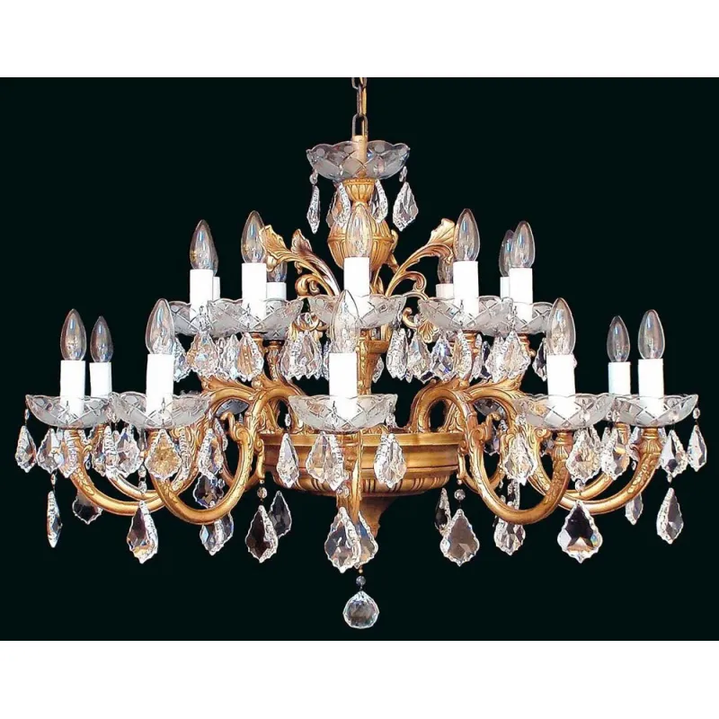 Candelabru Alama, Cristale, Bohemia, E14, EL0108502004PT, Crystal