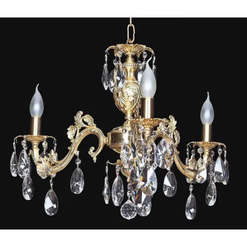 Candelabru Alama, Cristale, Bohemia, E14, EL010855302, Crystal