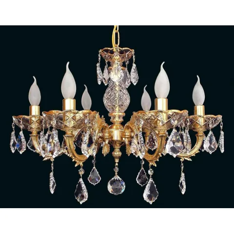 Candelabru Alama, Cristale, Bohemia, E14, EL010857604, Crystal