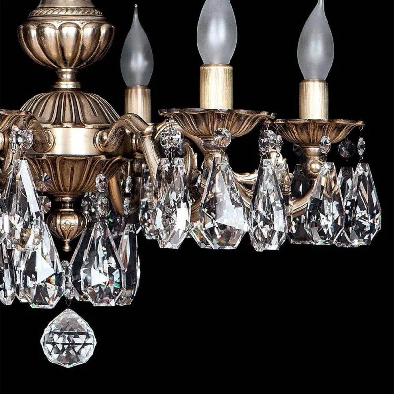 Candelabru Alama, Cristale, Bohemia, E14, EL010860609PT, Crystal
