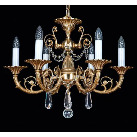 Candelabru Alama, Cristale, Bohemia, E14, EL0108616091, Crystal