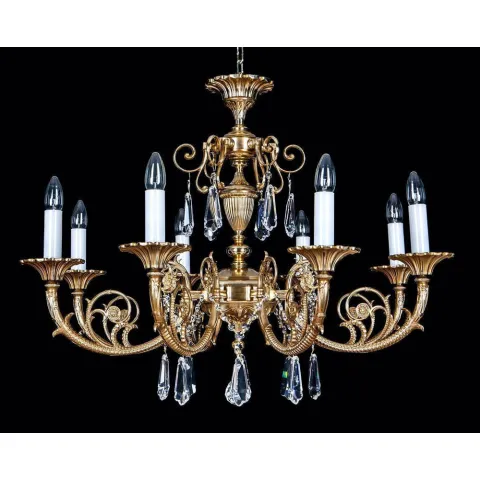 Candelabru Alama, Cristale, Bohemia, E14, EL010861809, Crystal