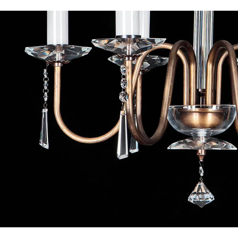 Candelabru Cristale, Bohemia, E14, EL010918603PT, Crystal