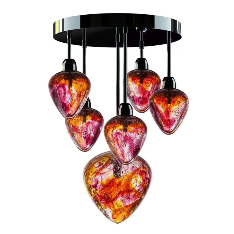 Pendul Modern, Bohemia, G4, EL010A06Red, Crystal