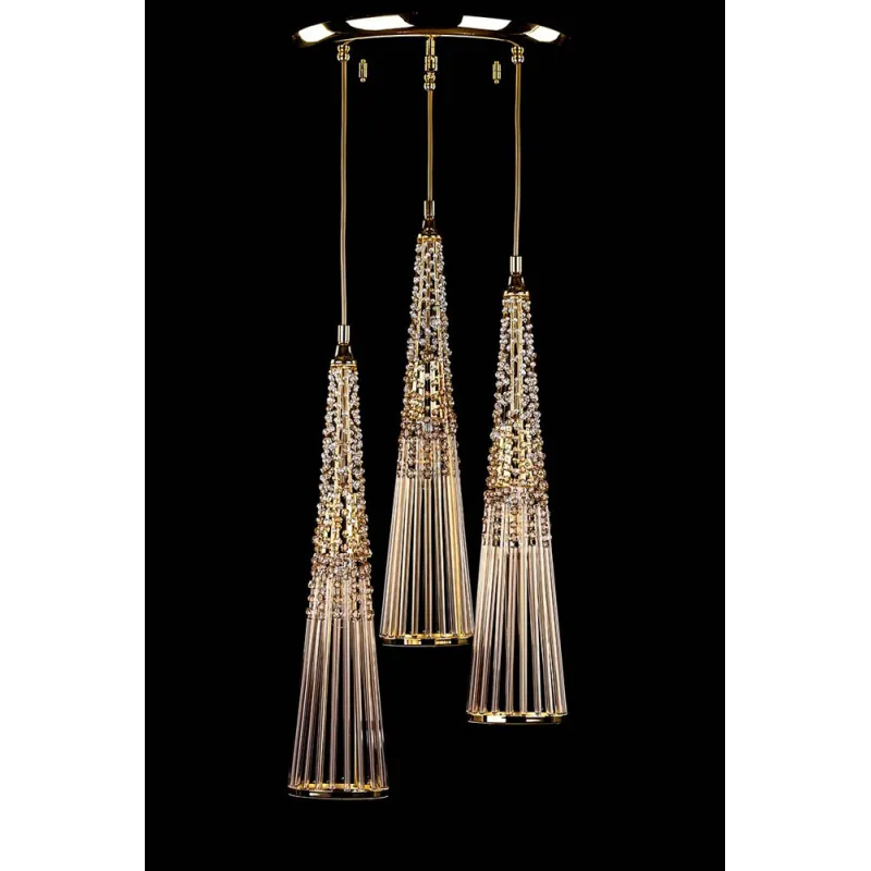 Pendul Cristale, Bohemia, E27, L-010AMA-04, Crystal