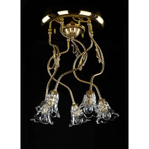 Candelabru Cristale, Bohemia, E14, L-010TUL-04, Crystal